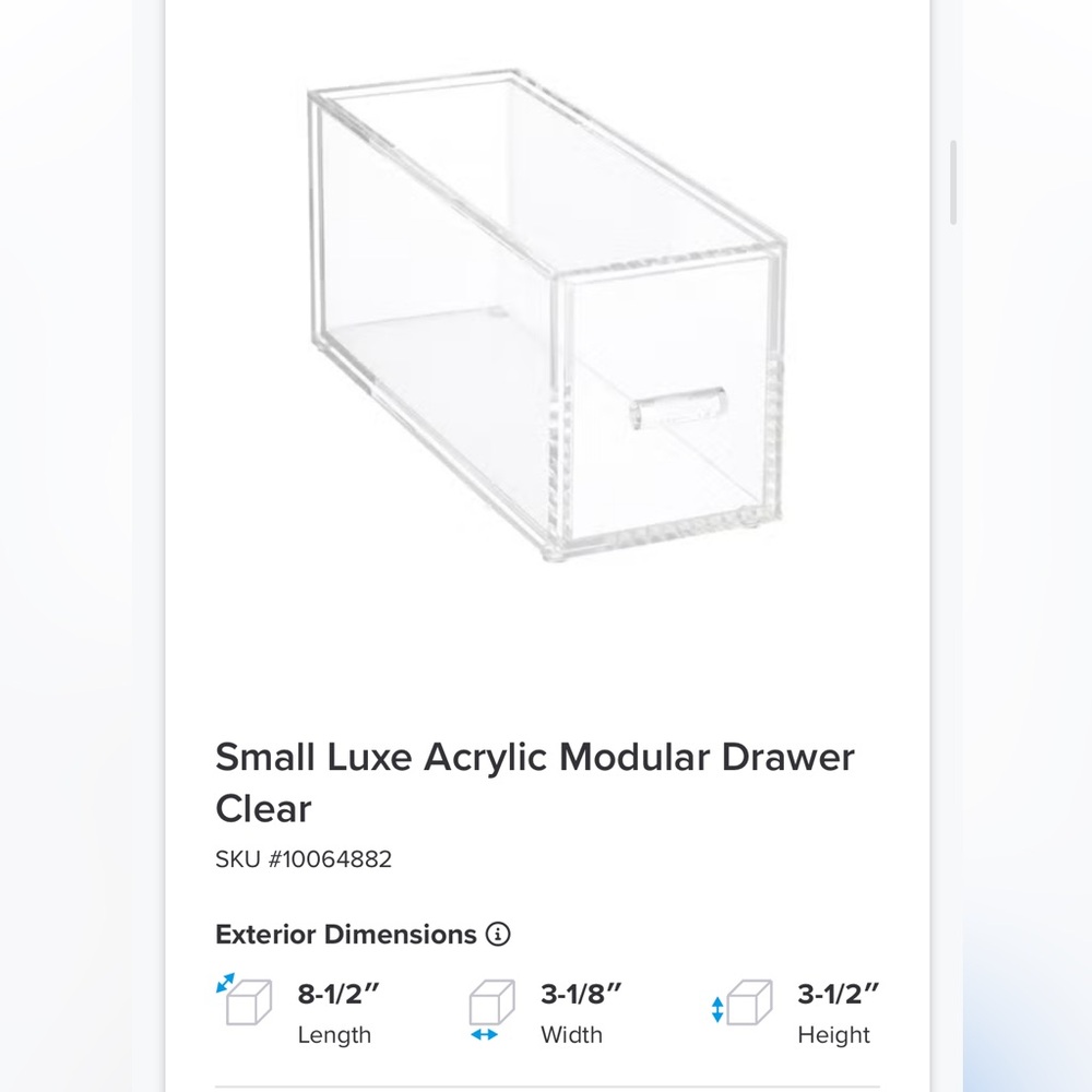 Acrylic Modular Drawers | Container Store - Picture 5 of 8